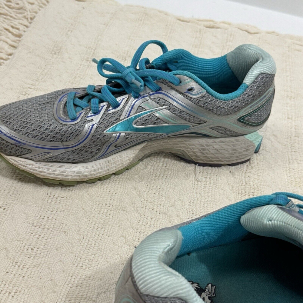 Brooks Adrenaline GTS 16 Running Shoes Womens Size 10 Silver Teal 1202031B170 - Picture 9 of 16